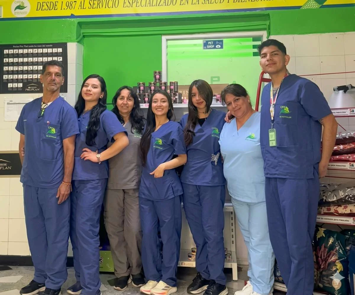 equipo-clinica-veterinaria-teusaquillo-bogota equipo veterinario en clínica de Teusaquillo Bogotá brindando atención integral a mascotas