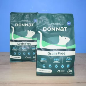 Alimento BONNAT Grain Free Sterilized para gatos 1.5 kg