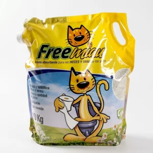 Arena sanitaria absorbente para gatos Free Miau de 10 kg