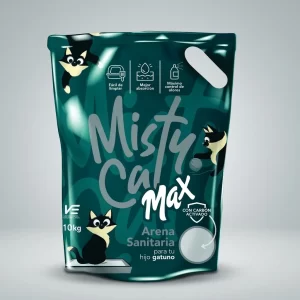 Arena sanitaria Misty Cat Max de 10 kg con carbón activado para gatos