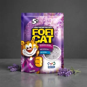 Arena sanitaria para gatos FofiCat Lavanda de 5 kg