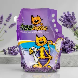 Arena sanitaria para gatos Free Miau Lavanda de 10 kg