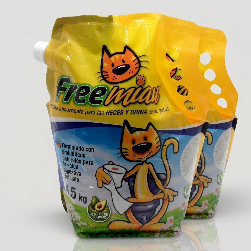 Arena sanitaria para gatos Free Miau Lavanda de 4,5 kg