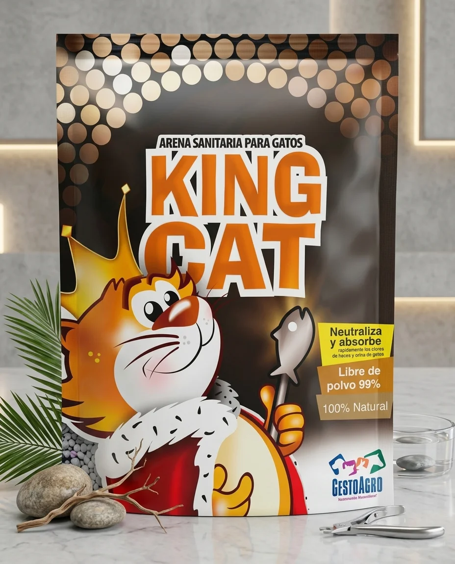 Arena sanitaria para gatos King Cat Café de 4,5 kg